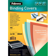 FELLOWES TAPA PVC 180M A4 VERDE TRANSPARENTE 100-PACK 5377301